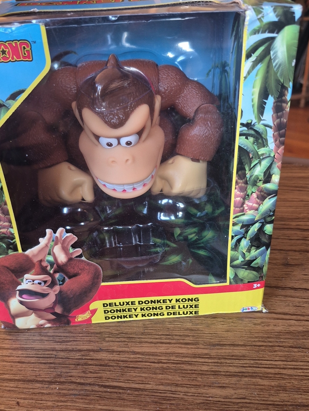 Deluxe Donkey Kong Brown Action Figure - Official Licensed Toy New Ages 3+.